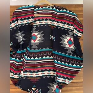 Aztec boho short kimono